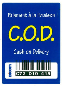 Label C.O.D with barcode (x100)